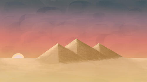 Sunset in Giza